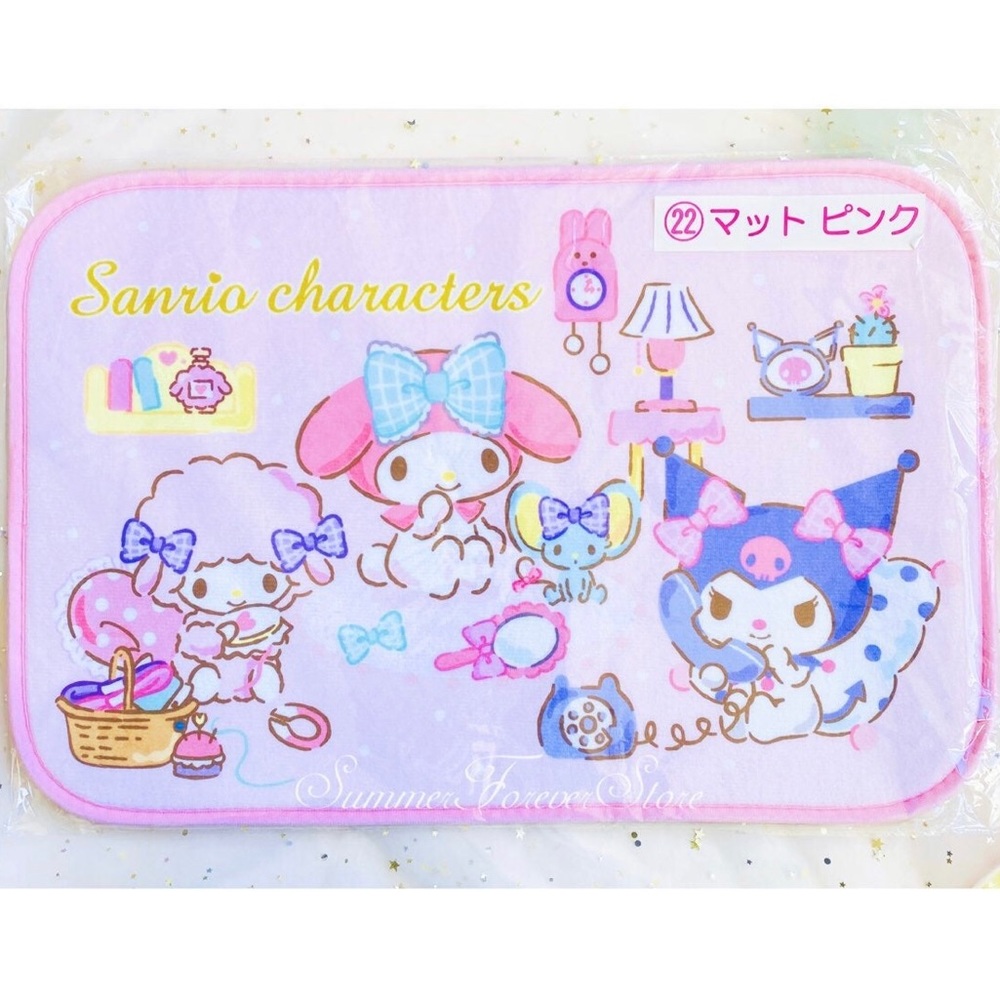 My Melody Kuromi & My Sweet Piano Floor Mat Bath Mat
